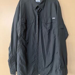 Columbia Black Lightweight Shirt Jacket